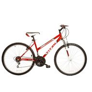 Titan Pathfinder Womens 18-Speed Mountain Bike with 17-Inch Frame and Front Suspension Fork