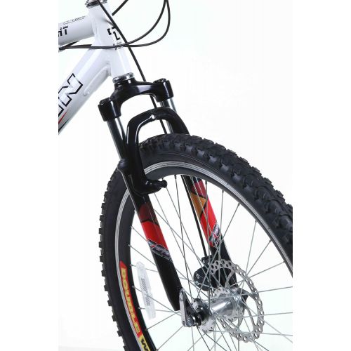  Titan TITAN Knight 21-Speed Aluminum Front-Suspension Mens All-Terrain Mountain Bike with Disc Brake