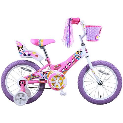  Titan Girls Flower Princess BMX Bike, Pink, 16-Inch