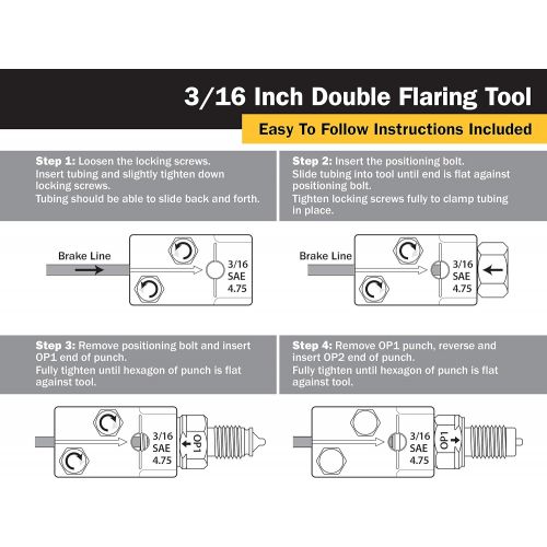  Titan Tools 51535 3/16-Inch Double Flaring Tool