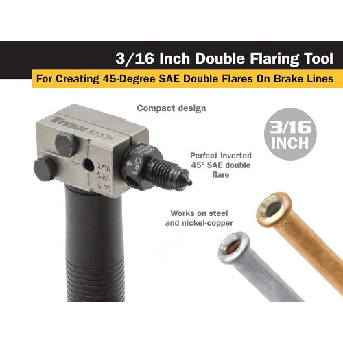  Titan Tools 51535 3/16-Inch Double Flaring Tool