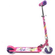 TITAN Flower Princess Folding Aluminum Girls Folding Kick Scooter with LED Light Up Wheels (Age 5+), Pink