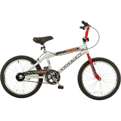  TITAN Tomcat Boys BMX Bike with 20 Wheels, Red and Silver