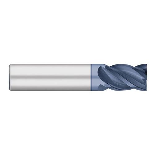  Titan VI-Pro Variable Index Solid Carbide End Mills, Square End, with Weldon Flat, 4 Flute