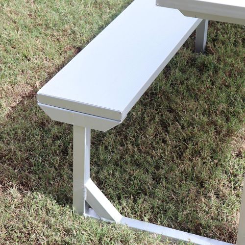  Titan Distributors Inc. Titan Aluminum Picnic Table, Patio and Deck Furniture, Outdoor Lawn Decor, 8’