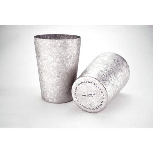  Titaner Titanium Double-Wall Cup 400ml (Silver),T Titaner Titanium Double-Wall Cup 400ml