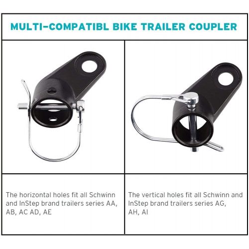  [아마존베스트]Titanker Upgraded Bike Bicycle Trailer Coupler Attachment Angled Elbow for Instep & Schwinn Bike Trailers