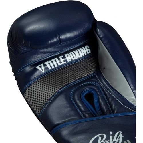  Title Boxing TITLE Big League XXL Training Gloves, Blue, 20 oz