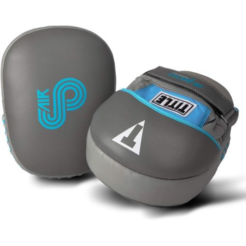  Title Boxing Air Pocket Punch Mitts, GreyLight Blue