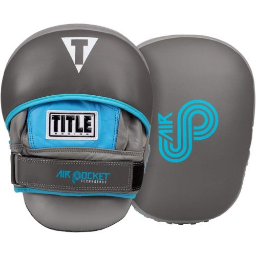  Title Boxing Air Pocket Punch Mitts, GreyLight Blue