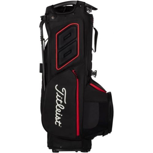  Titleist - Hybrid 14 Golf Bag - Black/Black/Red
