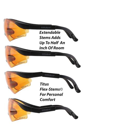  Titus Premium G Series Multi-Lens Safety Glasses Bundle - Professional Range Glasses, 9 Piece Kit