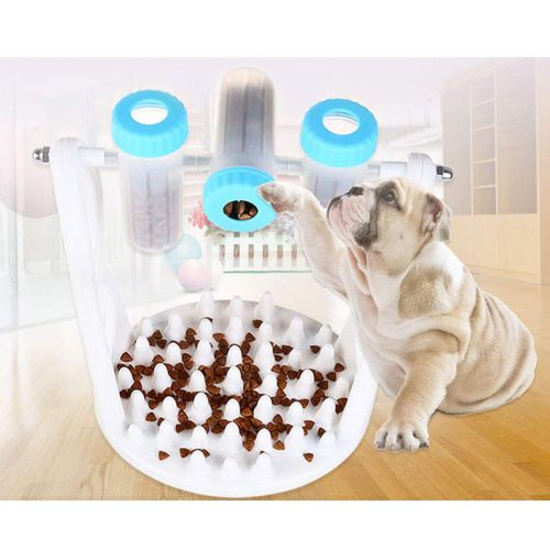  TizzyPet Interactive Pet Food Puzzle Toy for Dogs & Cats, Dog Cat Treat Dispenser Slow Feeder Pet IQ Intelligent Training Toy