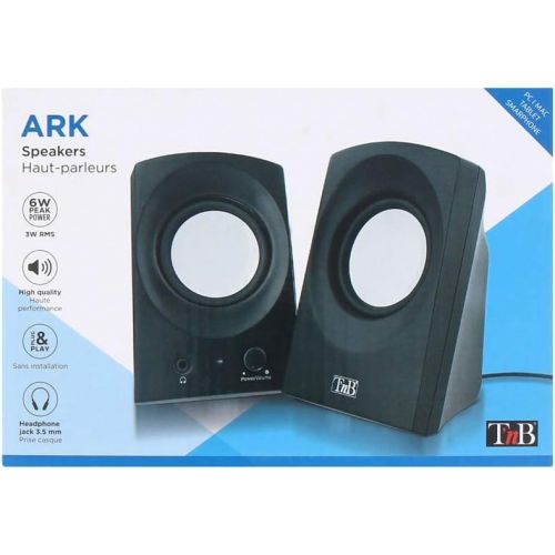  [아마존베스트]T nB HPARK20WH Ark Series 2.0Speaker System for PC and Apple Mac White