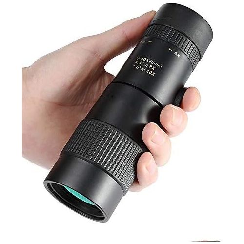  [아마존베스트]-Service-Informationen TnSok High Resolution Monocular Telescope 8-40x40 HD Portable Mini Zoom Night Vision Mobile Phone Camera with Binoculars for Wildlife Bird Watching Hunting (Colour: Black, Size: M)