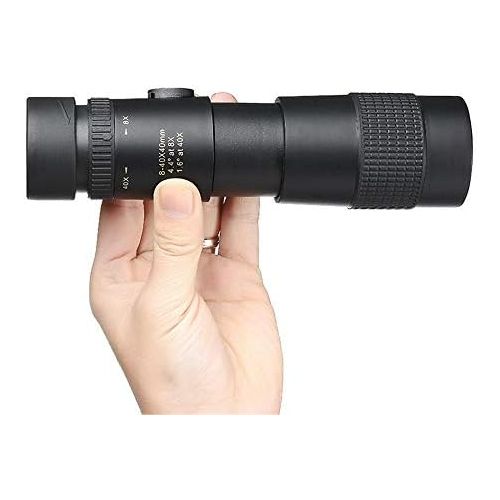  [아마존베스트]-Service-Informationen TnSok High Resolution Monocular Telescope 8-40x40 HD Portable Mini Zoom Night Vision Mobile Phone Camera with Binoculars for Wildlife Bird Watching Hunting (Colour: Black, Size: M)