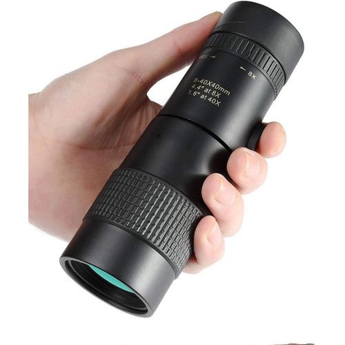  [아마존베스트]-Service-Informationen TnSok High Resolution Monocular Telescope 8-40x40 HD Portable Mini Zoom Night Vision Mobile Phone Camera with Binoculars for Wildlife Bird Watching Hunting (Colour: Black, Size: M)