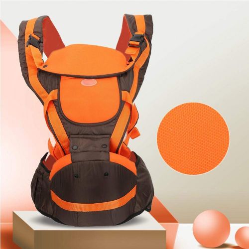  Tnfeeon Baby Bethbear Backpacks, Multifunctional Infant Care Backbag with Hip Seat Waist Newborn Carrier Toddler Sling Backpack Food Diaper Storage Bag (Coffee)