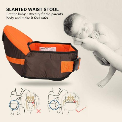  Tnfeeon Baby Bethbear Backpacks, Multifunctional Infant Care Backbag with Hip Seat Waist Newborn Carrier Toddler Sling Backpack Food Diaper Storage Bag (Coffee)
