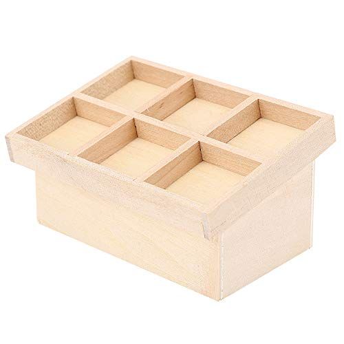  Tnfeeon 1:12 Dollhouse Decoration, Kids Doll House Miniature Fruits Shelf Rack Furniture Dollhouse Decor Accessories(Fruit Shelf Decoration)