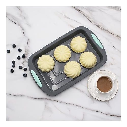  To encounter Silicone Cupcake Baking Cups, Food Grade Non-Stick Silicone Muffin Liners, Reusable 3 3/4 Inch Silicone Molds, 6 Shapes Pack of 24