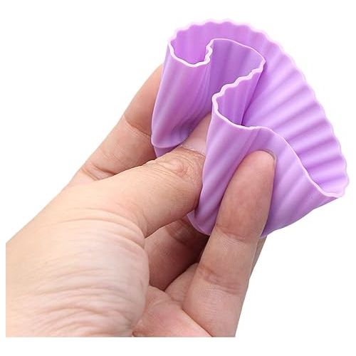  To encounter Silicone Cupcake Liners, Reusable Silicone Baking Cups, Non Stick Muffin Liners, 9 Shapes Pack of 36