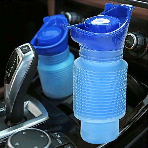  [아마존베스트]ToBe-U Camping Portable Toilet Urine Bottle Bag Travel Potty Urine Funnel for Unisex Men Women Children Kids Car Traffic Jam