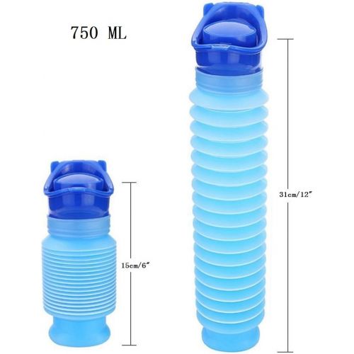  [아마존베스트]ToBe-U Camping Portable Toilet Urine Bottle Bag Travel Potty Urine Funnel for Unisex Men Women Children Kids Car Traffic Jam