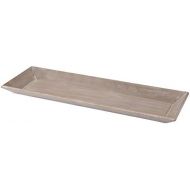 ToCi Household Decorative Plate - Grey - Wood - Oblong - 60 x 20 cm