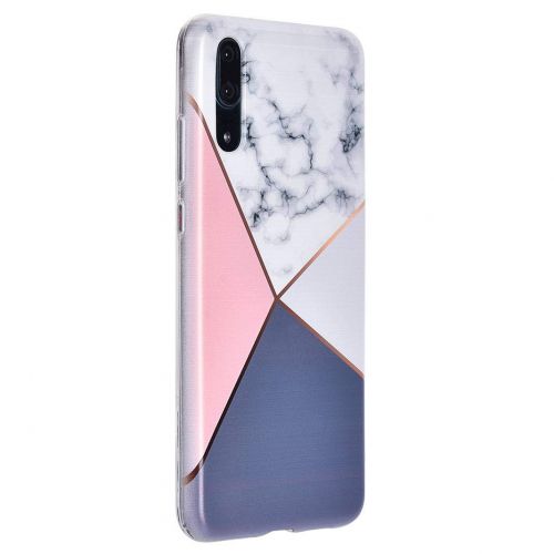  ToMoYi Handyhuelle Kompatibel mit Huawei P20, Crystal Clear Durchsichtig Soft Silikon TPU Ultra Duenn Stossfes Kratzfest Robust Cover Schutzhuelle Einzigartiger Druck [Marble Style] fue