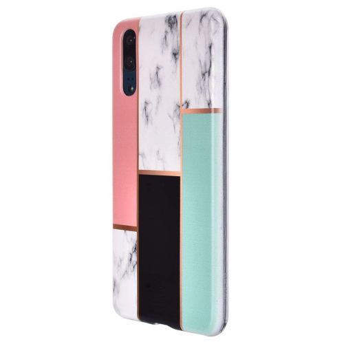  ToMoYi Handyhuelle Kompatibel mit Huawei P20, Crystal Clear Durchsichtig Soft Silikon TPU Ultra Duenn Stossfes Kratzfest Robust Cover Schutzhuelle Einzigartiger Druck [Marble Style] fue