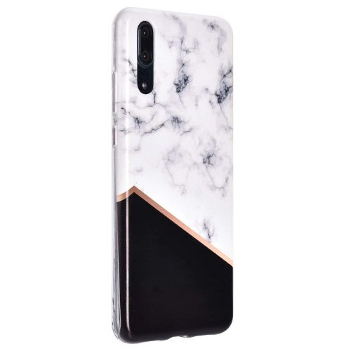  ToMoYi Handyhuelle Kompatibel mit Huawei P20, Crystal Clear Durchsichtig Soft Silikon TPU Ultra Duenn Stossfes Kratzfest Robust Cover Schutzhuelle Einzigartiger Druck [Marble Style] fue