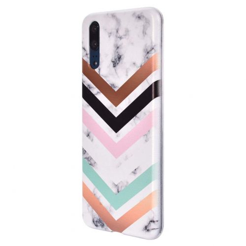  ToMoYi Handyhuelle Kompatibel mit Huawei P20, Crystal Clear Durchsichtig Soft Silikon TPU Ultra Duenn Stossfes Kratzfest Robust Cover Schutzhuelle Einzigartiger Druck [Marble Style] fue