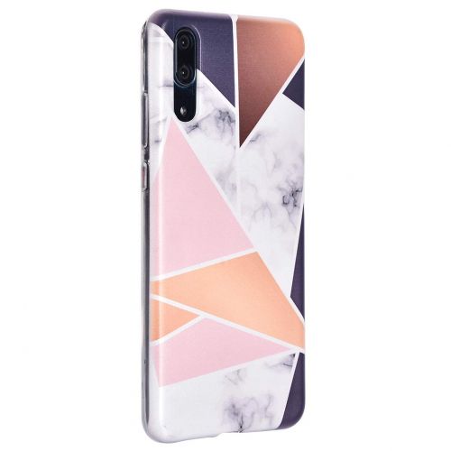  ToMoYi Handyhuelle Kompatibel mit Huawei P20, Crystal Clear Durchsichtig Soft Silikon TPU Ultra Duenn Stossfes Kratzfest Robust Cover Schutzhuelle Einzigartiger Druck [Marble Style] fue