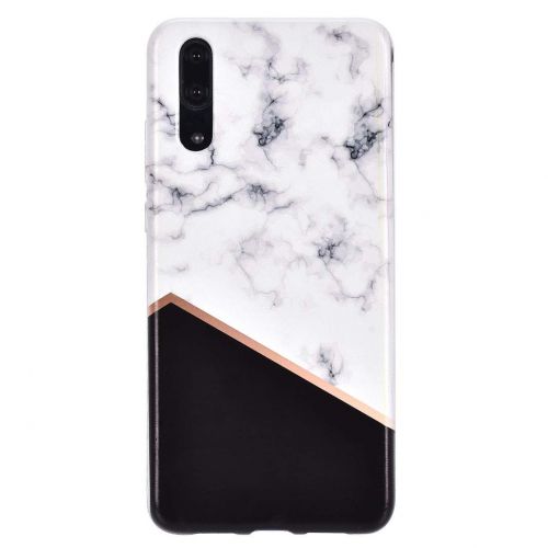  ToMoYi Handyhuelle Kompatibel mit Huawei P20, Crystal Clear Durchsichtig Soft Silikon TPU Ultra Duenn Stossfes Kratzfest Robust Cover Schutzhuelle Einzigartiger Druck [Marble Style] fue