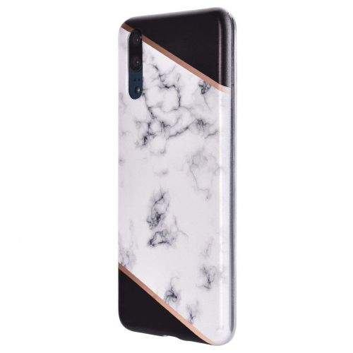  ToMoYi Handyhuelle Kompatibel mit Huawei P20, Crystal Clear Durchsichtig Soft Silikon TPU Ultra Duenn Stossfes Kratzfest Robust Cover Schutzhuelle Einzigartiger Druck [Marble Style] fue