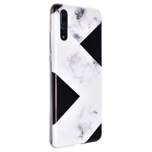  ToMoYi Handyhuelle Kompatibel mit Huawei P20, Crystal Clear Durchsichtig Soft Silikon TPU Ultra Duenn Stossfes Kratzfest Robust Cover Schutzhuelle Einzigartiger Druck [Marble Style] fue