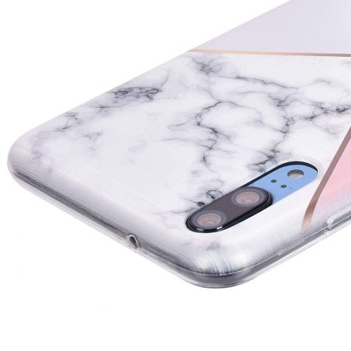  ToMoYi Handyhuelle Kompatibel mit Huawei P20, Crystal Clear Durchsichtig Soft Silikon TPU Ultra Duenn Stossfes Kratzfest Robust Cover Schutzhuelle Einzigartiger Druck [Marble Style] fue