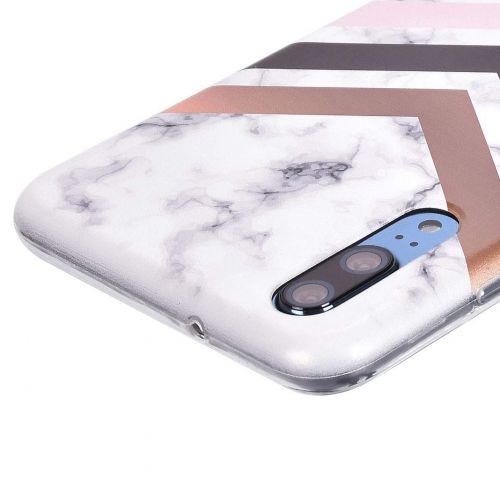  ToMoYi Handyhuelle Kompatibel mit Huawei P20, Crystal Clear Durchsichtig Soft Silikon TPU Ultra Duenn Stossfes Kratzfest Robust Cover Schutzhuelle Einzigartiger Druck [Marble Style] fue