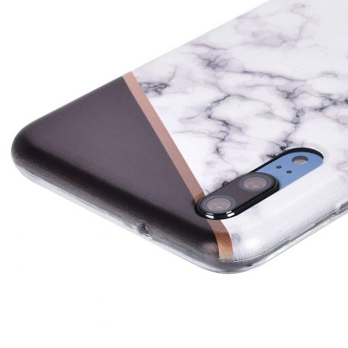  ToMoYi Handyhuelle Kompatibel mit Huawei P20, Crystal Clear Durchsichtig Soft Silikon TPU Ultra Duenn Stossfes Kratzfest Robust Cover Schutzhuelle Einzigartiger Druck [Marble Style] fue