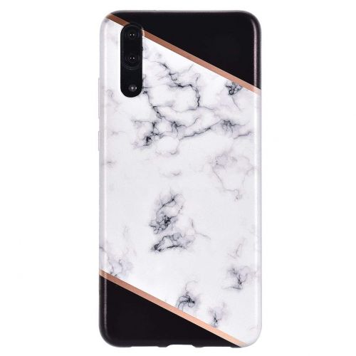  ToMoYi Handyhuelle Kompatibel mit Huawei P20, Crystal Clear Durchsichtig Soft Silikon TPU Ultra Duenn Stossfes Kratzfest Robust Cover Schutzhuelle Einzigartiger Druck [Marble Style] fue