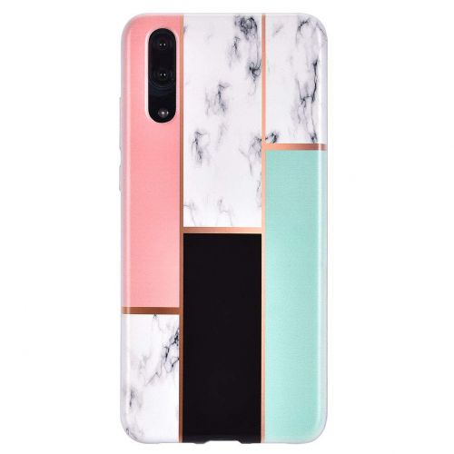  ToMoYi Handyhuelle Kompatibel mit Huawei P20, Crystal Clear Durchsichtig Soft Silikon TPU Ultra Duenn Stossfes Kratzfest Robust Cover Schutzhuelle Einzigartiger Druck [Marble Style] fue