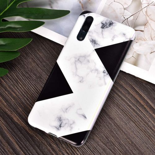  ToMoYi Handyhuelle Kompatibel mit Huawei P20, Crystal Clear Durchsichtig Soft Silikon TPU Ultra Duenn Stossfes Kratzfest Robust Cover Schutzhuelle Einzigartiger Druck [Marble Style] fue