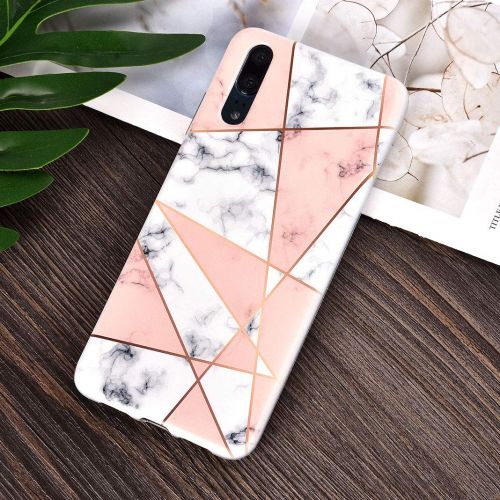  ToMoYi Handyhuelle Kompatibel mit Huawei P20, Crystal Clear Durchsichtig Soft Silikon TPU Ultra Duenn Stossfes Kratzfest Robust Cover Schutzhuelle Einzigartiger Druck [Marble Style] fue