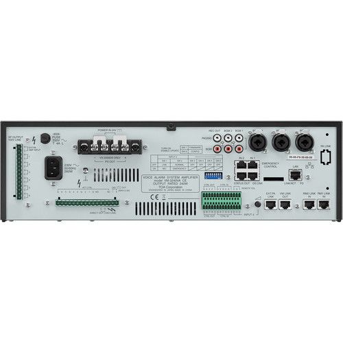  Toa Electronics VM-3240VA 240W Voice Alarm System Amplifier (3 RU)