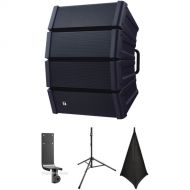Toa Electronics HX-5B Variable Dispersion Array Speaker with Stand Kit (Black)