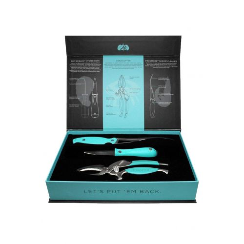  Coastal Kitchen Collection - Includes Crab Cracker, Shrimp Deveiner, and Oyster Knife  by Toadfish Outfitters