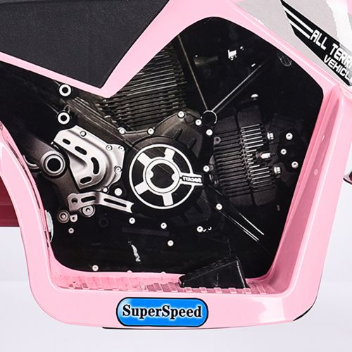  JAXPETY 6V Kids Ride On Motorcycle Toy Battery Powered Electric 3 Wheel Bicycle Pink