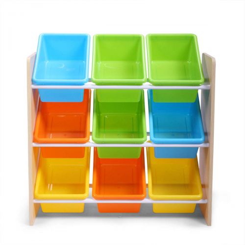  Tobbi Toy Bin Organizer Kids Children Storage Box Playroom Bedroom Shelf Drawer