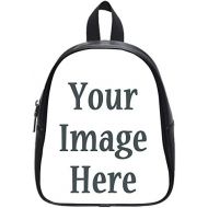 Tobe Yours Photo Or Text Image DIY Custom Backpack School PU Leather Bag Black